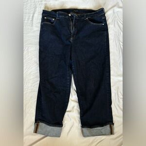 Universal Standard - Dark Blue Cuffed Jeans